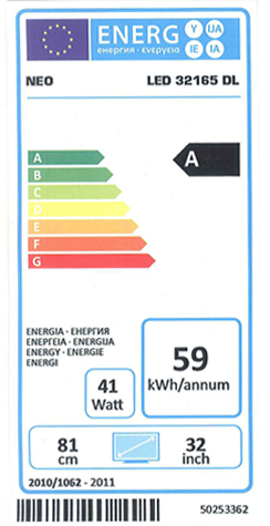 Energetska naljepnica NEO LED-32165 DL.jpg